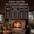 thumbnail image 4 of Dreffco Indoor Fireplace 24-inch 90,000 BTU Refractory Cement Split Oak Gas Logs, 4 of 7
