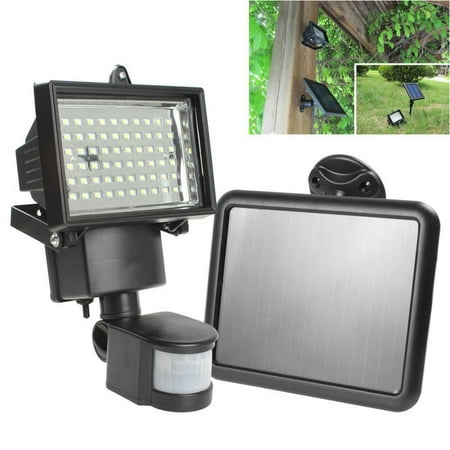 Solar Powered Security Light With Motion Sensor And 60 Bright White Solar Powered Security Light With Motion Sensor And 60 Bright White Led