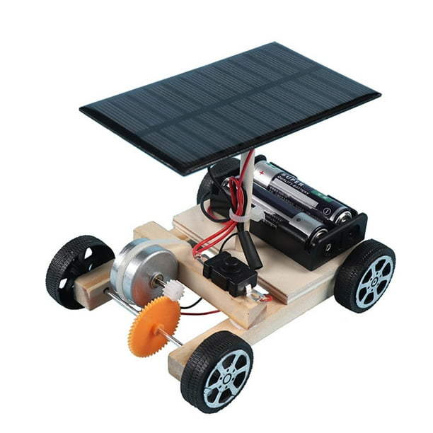 Modelo de coche solar, kit de bricolaje, juguetes de invención, material didáctico de física escolar para niños