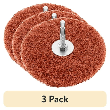 (3 pack) HART 5-inch Abrasive Wheels & Discs Paint and Rust Removal Brush