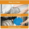 thumbnail image 2 of 2 Pack Air Fryer Silicone Baking Tray 7.5inch for 3 to 5 Qt Reusable Air Fryer Round Silicone Insert for Air Fryer Easy Cleaning Silicone Pot for Oven Accessories (Blue+Grey), 2 of 5