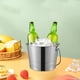 thumbnail image 1 of Cubo de hielo de acero inoxidable, Cubo de champán, contenedor de patatas fritas, Enfriador de bebidas, contenedor de hielo para Bar, accesorios para 1000ML, 1 of 8