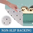 thumbnail image 6 of Hedgehog in Bathtub Soft Flannel Bathroom Rug 16"x24", Water Absorbent Non-Slip Bath Mat for Tub and Shower Room, 6 of 9