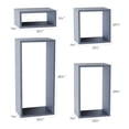 thumbnail image 3 of Kaboon Wall Mount Cube Shelf Set of 4, 59x43x7.87, Model-Cube-Shelf, Vintage Blue, 3 of 6