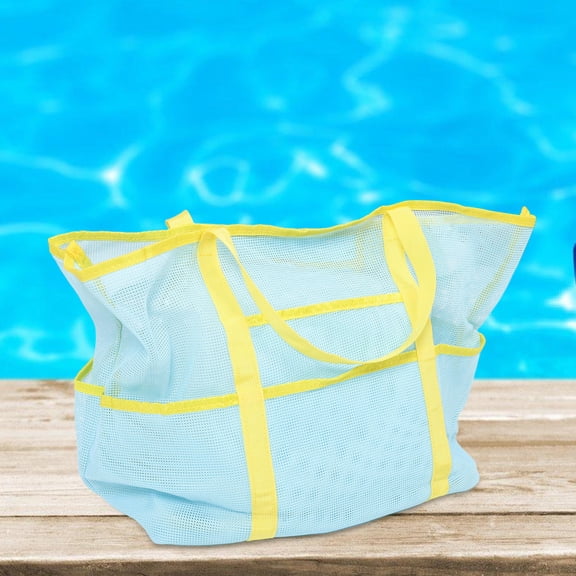 LOLIPPYY Lightweight Mesh Shoulder Bag for Travel, Swim Gear Storage with Breathable Design and , Portable Carry