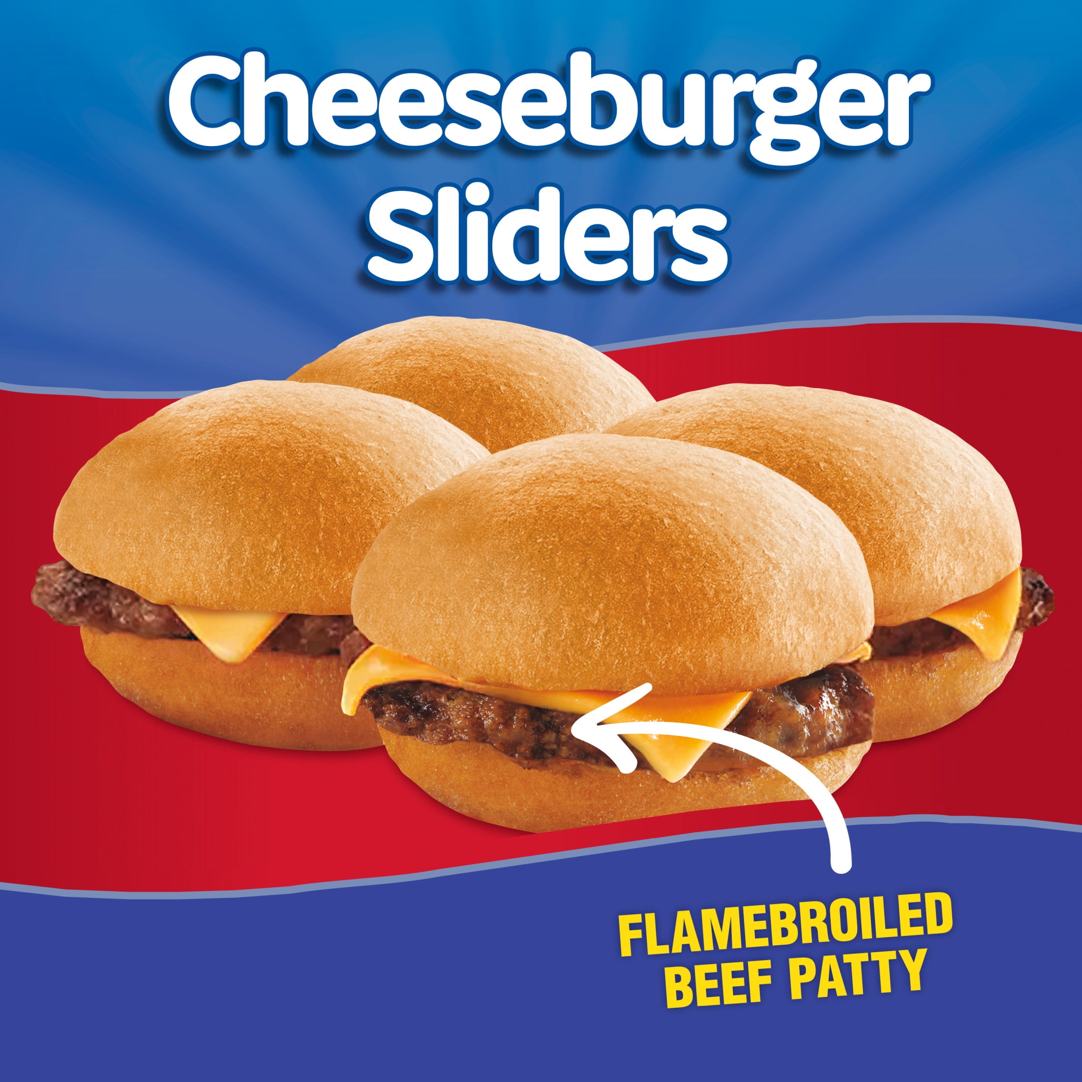 State Fair Cheeseburger Sliders, Fully Cooked, 4 Count, 9.76 oz (Frozen)