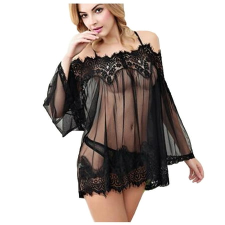 onlyliua Sexy Lingerie for Women, Women Chemises Lace Smock Lingerie Mini Babydoll Lingerie Sleepwear Bridal Nightdress Lightning Deals Of Today Prime By Hour Account Balance On My Account #4
