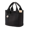 thumbnail image 3 of Bolso de mano Yuyangstore para mujer con asa superior de gran capacidad Negro, 3 of 8