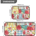 thumbnail image 3 of Rose Flower Butterfly Kitchen Mats The flower Floral Kitchen Rugs Runner Laundry Rug Non Slip Floor Door Mats Soft Doormats Carpet Home Decor Set of 2, 3 of 6