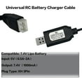thumbnail image 4 of facai-Smart Universal RC USB Charger Cable with XH-3Pin Plug Compatible RC Car RC Plane RC Tank RC Boat and Other Remote Control Toys for 7.4V Lipo Battery (1), 4 of 4