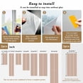 thumbnail image 6 of Warm Beige Window Privacy Film, Solid Color Farmhouse Beige Static Cling UV Sun Blocking Heat Control Window Tint Day and Night, Non-Adhesive Reusable One Way Windows Privacy Cover 17.7''x39.3'', 6 of 7