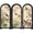 Style4, variant on vlrwzc Mini Folding Screen, 3 Panel Divider, Chinese Style Vintage Desktop Folding Screen Feng Shui Ornaments for Home Office New Year Decoration