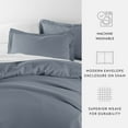 thumbnail image 4 of Ultra Soft & Breathable - Duvet Cover Set - Full/Queen Stone Bedding by Comfort Canopy, 4 of 11