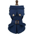 thumbnail image 5 of UOSIA Pet Trench Coat for Small Dogs Windproof Fashion Jacket Belted Dog Clothes, 5 of 8