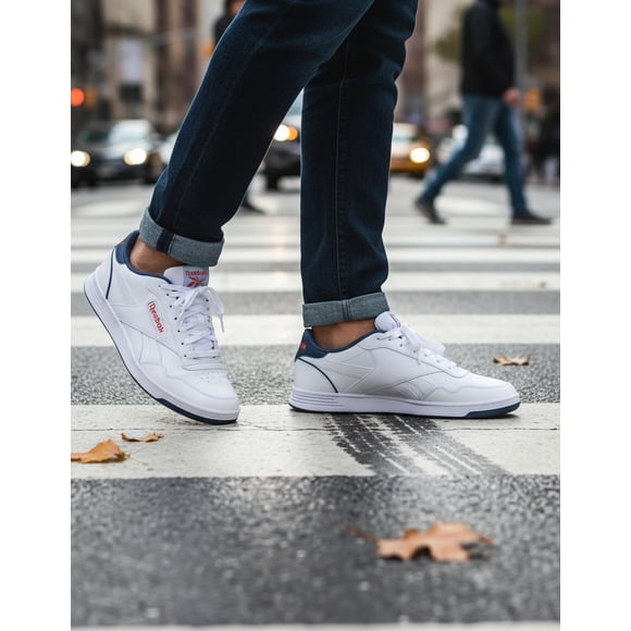 Tenis Reebok Hombre Court Advance Navy Blanco Casual blanco 8 MX