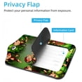 thumbnail image 3 of Square 2Pack PU Leather monkey Cruise Luggage Tag with Privacy Cover and Stainless Steel Ring - Suitable for Travel Handbags Backpacks Luggage Tags, 3 of 6