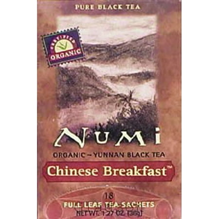 Numi Thé bio Petit déjeuner chinois, Plein Feuille Thé noir, 1,27 Ounce, 18 Sacs COMPT.SONN.FAX thé