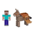 thumbnail image 3 of Minecraft Steve et l’Âne-Coffret avec 2 figurines et accessoires, 3 of 6