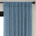 thumbnail image 3 of HPD Half Price Drapes Denim Faux Linen Room Darkening Curtains for Bedroom & Living Room Curtains (1 Panel), Door & Window Curtains 108 inches long, Rod Pocket Curtains & Drapes, 50W X 108L, 3 of 11