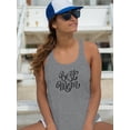 thumbnail image 2 of Best Mom Cute Calligraphy Racerback Tank Women -Image by Shutterstock, Female Medium, 2 of 4