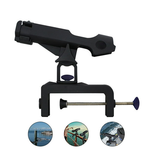 360 Degree Rotating Boat rods holder with Large Clamp on Opening RH30, Adjustable Fishing Rod