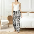 thumbnail image 4 of Pofeuu Leopard And Zebra Print Women's Fashion Pajama Pants with Pockets Comfy Drawstring Sleep Lounge Bottoms-X-Large, 4 of 6