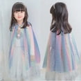 thumbnail image 4 of 6 Colores Ropa Para Niños Frozen Elsa Sirena Sophia Princesa Lentejuelas Arco Iris Niñas Cosplay Capa Navidad Regalo De Cumpleaños Disfraz De Halloween, 4 of 4