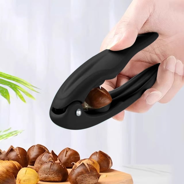 1 Packs Chestnut Opener Peeler Clip Scissors, Effortless Nut Cracker Tool for Chestnuts Walnuts Hazelnuts, Ergonomic Kitchen Gadget, Easy Grip Handle for Quick Shelling, Durable Household Nut Peeler