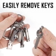 thumbnail image 6 of Key Unity Titanium Keychain Clip, Quick Release EDC Key Holder Organizer with 6 Mini Key Ring, 6 of 7