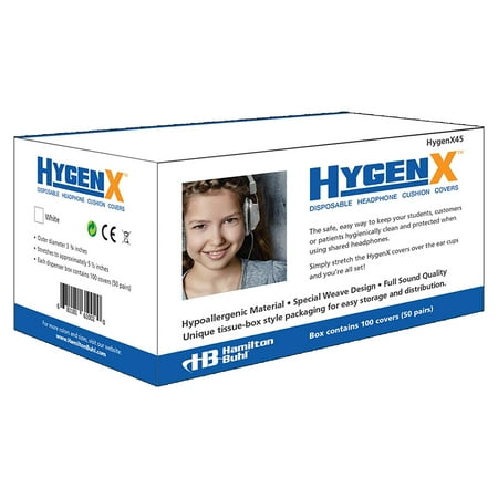 UPC: 0681181610020 | Vcom HYGENX45 HygenX Sanitary Headphone Covers for Over-Ear Headsets (50 Pairs)