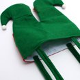 thumbnail image 4 of 4 piezas de bolsa de dulces con forma de pantalones de elfo rojo navideño, calcetines de pie de elfo, bolsas de dulces, decoraciones navideñas, bolsa de regalo de galletas y dulces, 4 of 4