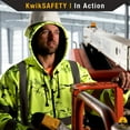 thumbnail image 6 of KwikSafety (Charlotte, NC) UNCLE WILLY'S WALL Safety Jacket (LIMITED EDITION Pattern) Class 3 Hi Visibility Water Resistant ANSI OSHA High Vis Reflective Hoodie Winter Gear Men | Yellow Small, 6 of 6