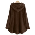 thumbnail image 5 of IMENGL Haut à Capuche Chaud en Peluche Automne Hiver, Marron 3TG, Taille M-5TG, 5 of 5