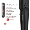 thumbnail image 4 of Alisador y rizador de cabello Pulla - Plancha y rizador de cerámica de turmalina 4 en 1 para peinar el cabello con temperatura ajustable - Salón de calor alto 320 °F - 430 °F para todo tipo de cabello, 4 of 5