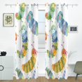 thumbnail image 2 of Caterpillars Curtains Black Out 72 Inch Length Curtains for Sliding Glass Doors Bedroom Living Room 2 Pack, 2 of 6