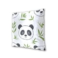 thumbnail image 3 of Cute Panda Faces Leaves Throw Pillow Covers Pillowcases 16 x 16 Inch Home Decor 2 Packs for Bedroom Sofa, 3 of 6