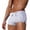 White, variant on EliteGoogv Men Swim Trunks High Waist Solid Color Briefs Swim Bottom For Men Summer Casual Swimming Shorts Black XL