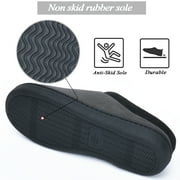 LORDFON Memory Foam Mens Slippers Slip-On House Slippers