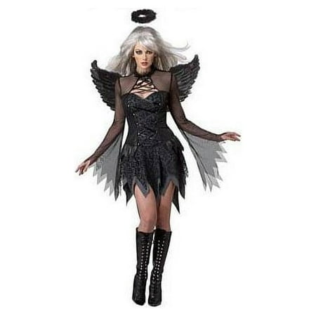 California Costumes Sexy Black Fallen Angel Dress Costume Adult Small 6-8 Female