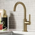 thumbnail image 2 of Kraus Oletto Single Handle Kitchen Bar Faucet in Spot Free Antique Champagne Bronze, 2 of 11