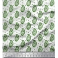 thumbnail image 1 of Soimoi Cotton Duck Fabric Dot & Paisley Artistic Print Sewing Fabric Yard 42 Inch Wide, 1 of 1