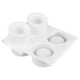 thumbnail image 5 of Kearding Molde de silicona para hornear pasteles, magdalenas y mousse de calidad alimentaria, fácil de limpiar, gelatina de aplicación amplia Herramientas y accesorios para hornear, 5 of 6
