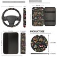 thumbnail image 5 of Uorisanigo Aesthetic Mushroom Car Seat Covers Font Rear Set/Car Coasters/Shift Knob & Handbrake Cover/Headrest Protector/Steering Cover/Seat Belt Pads/Center Console Covers/Keyrings 18 Packs, 5 of 7