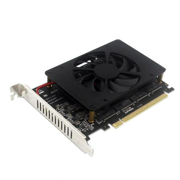 PCIEX16 NVME M2 MKEY SSD Array Expansion Adapter Card Motherboard PCIE Split Card