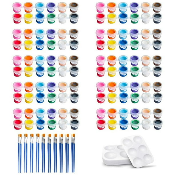 Mini Juego de Pintura Acrílica, Tiras de Pintura Acrílica para Niños y Adultos, para Fiestas de Cumpleaños, Regalos para el Aula en el Hogar