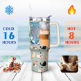 thumbnail image 4 of Christmas Green Cats and Dogs 40 Oz Tumbler with Handle Lid and Straw Stainless Steel Double Walled Vacuum Insulated Cup Merry Christmas Gifts Tumbler for Women Men Friends Outdoor Indoor, 4 of 6