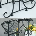 thumbnail image 4 of ANQIDI 4 Tier Square Tray Plant Stand Metal Flower Pot Display Holder Balcony Floor-standing Multilayer Shelf Rack Black, 4 of 7