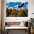 thumbnail image 3 of Elephant Stock Grand Teton Eagle Wall Art - Horizontal Canvas Wall Art - Living Room Wall Decor - Animal Canvas - Blue And Brown Decor - 51" x 34", 3 of 8
