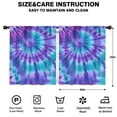 thumbnail image 2 of Blackout Kids Curtains,Purple Blue Tie Dye Spiral Pattern Childrens Insulated Curtains Set Of 2,Bedroom Essentials,Toddler Room Decor 52"x63", 2 of 5