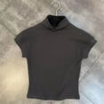 thumbnail image 3 of Hiijoy Girls High Neck Short Sleeve T-Shirt Solid Stretch T Shirt Tee, Sizes 15-16, 3 of 3
